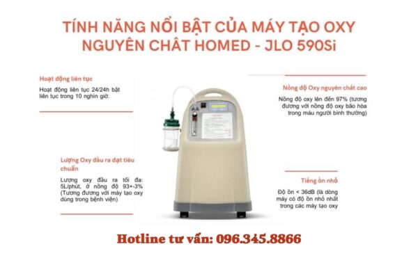 Máy Tạo Oxy 5 Lít Homed Chính Hãng