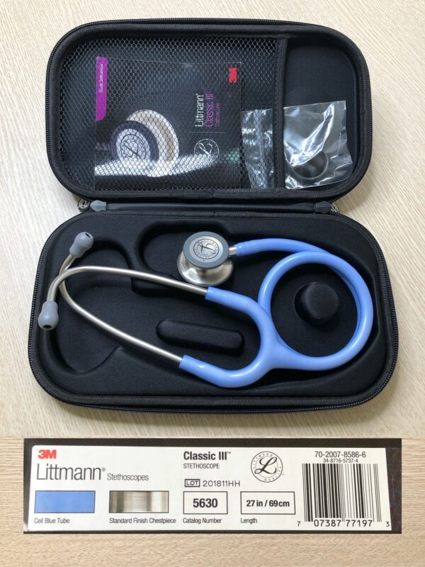 Ống Nghe Littmann Classic III Màu Xanh Cell 5630 được tặng kèm túi bảo quản cao cấp