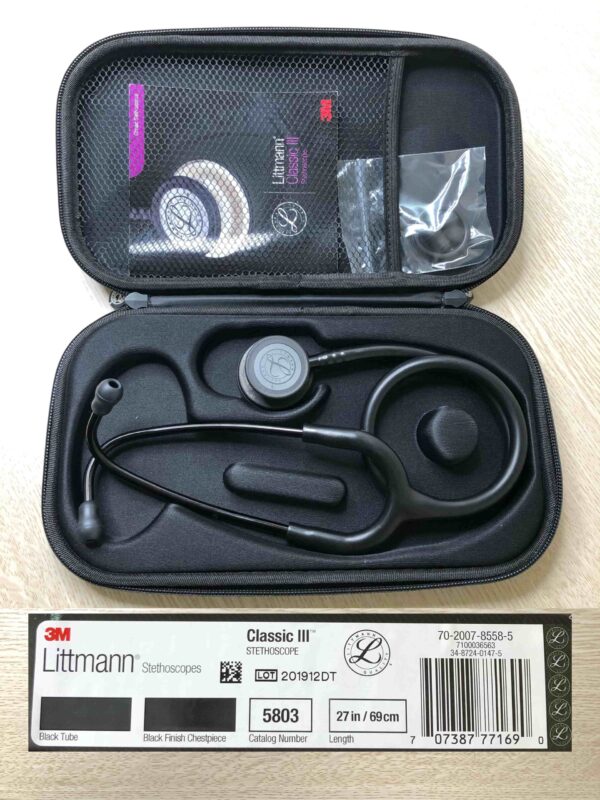 Ống nghe Littmann Classic III Đen Black 5803