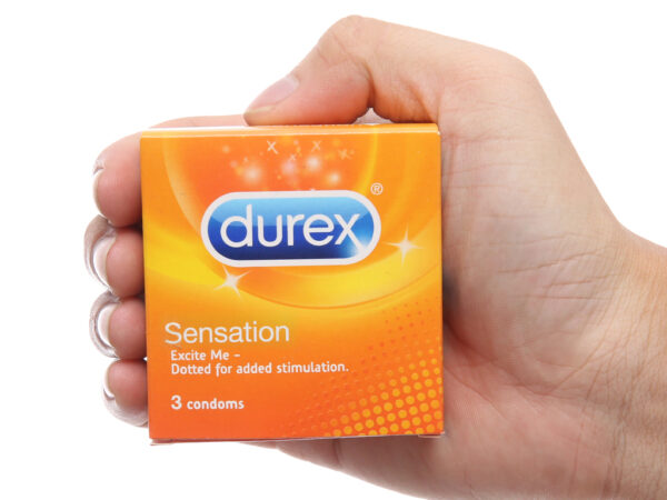 Bao Cao Su Durex Sensation có hạt hộp 3 pcs