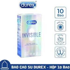 Bao Cao Su Durex Invisible hộp 10 cái