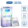 Bao Cao Su Durex Invisible hộp 10 cái