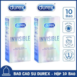 Bao Cao Su Durex Invisible hộp 10 pcs