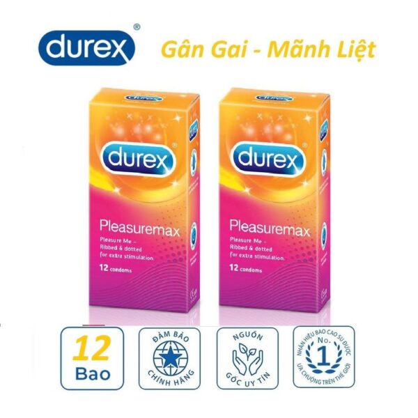 ytechinhhang bao cao su Durex Pleasuremax 12pcs6