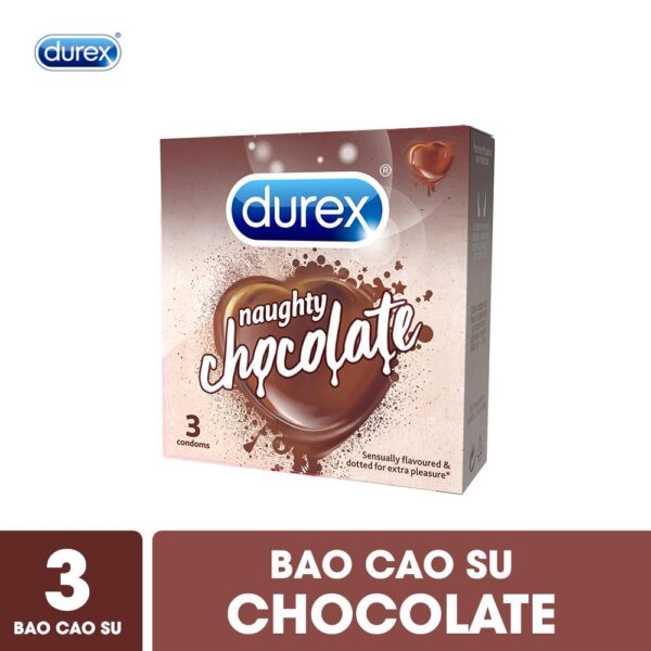 Bao Cao Su Durex Naughty Chocolate Hộp 3 pcs