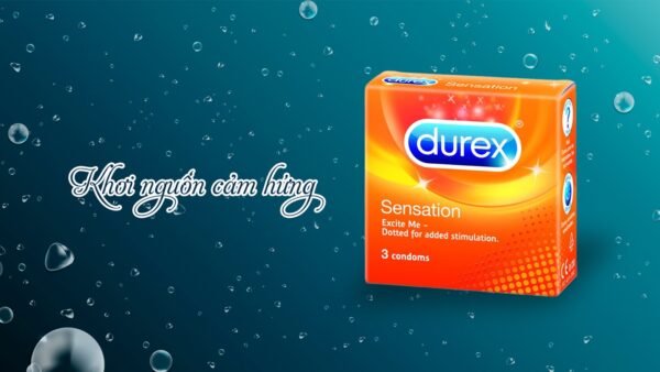 Bao Cao Su Durex Sensation có gai hộp 3 cái