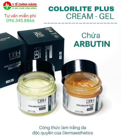 BỘ ĐÔI COLORLTIE CREAM - GEL CHỨA ARBUTIN