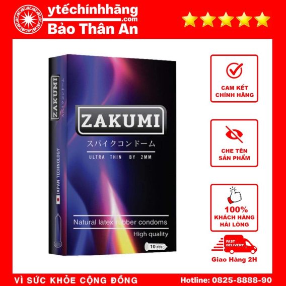 Bao Cao Su Siêu Mỏng Zakumi Ultra Thin By 2mm