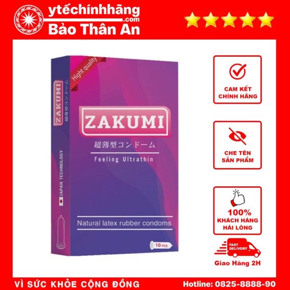 Bao Cao Su Siêu Mỏng Zakumi Feeling Ultrathin