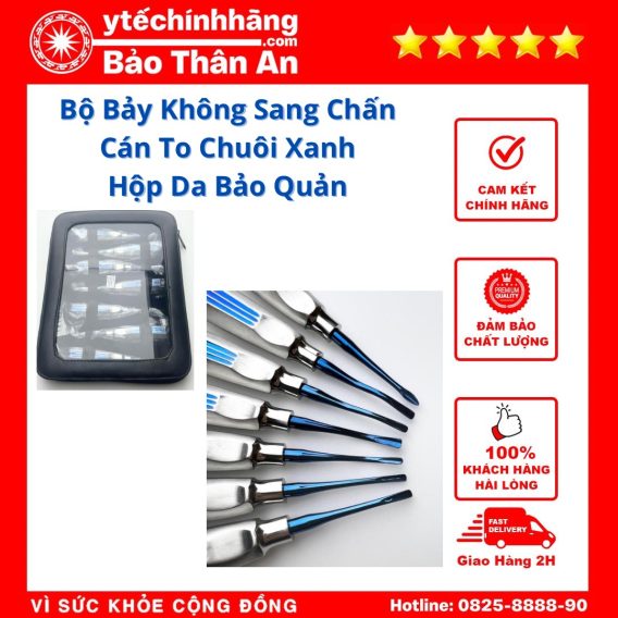 Bộ Bảy Không Sang Chấn Cán To Chuôi Xanh Parkistan