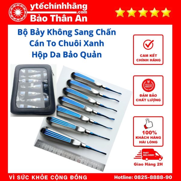 Bộ Bảy Không Sang Chấn Cán To Chuôi Xanh Parkistan