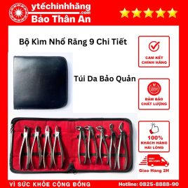 Bộ Kìm Nhổ Răng 9 Chi Tiết Kèm Túi Da