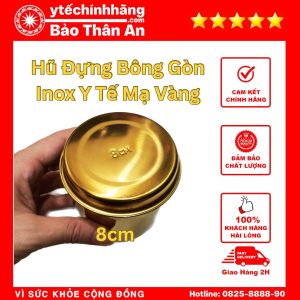 Hu Dung Bong Gon Inox Ma Vang 8x8cm 3