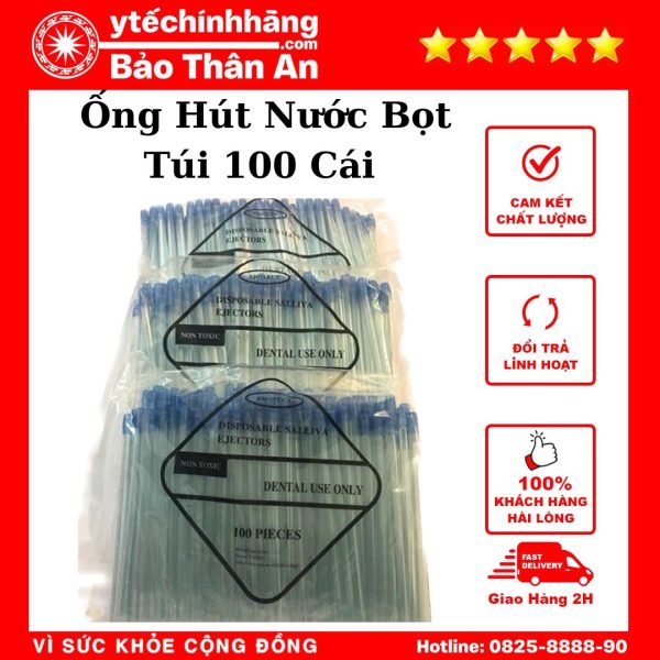 Ong Hut Nuoc Bot Tui 100 Cai