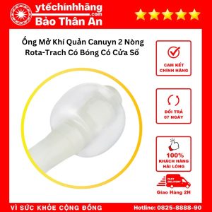 Ống Mở Khí Quản Canuyn 2 Nòng Rota-Trach Có Bóng Có Cửa Sổ