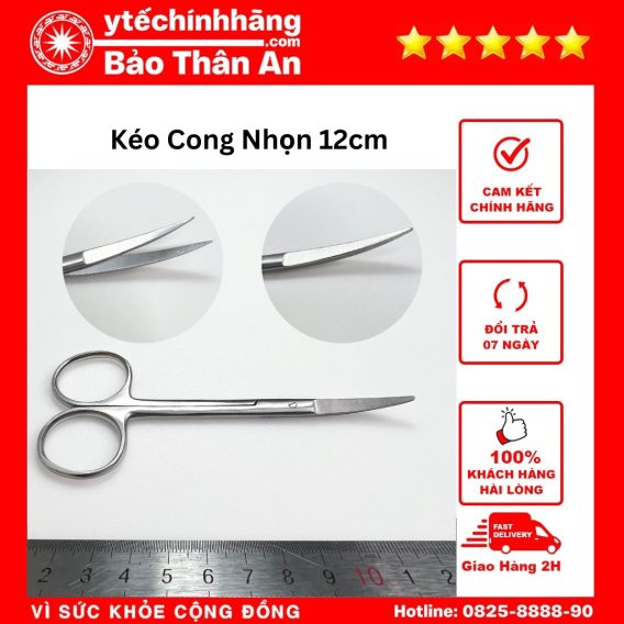 Kéo Cong Nhọn 12cm