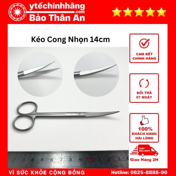 Kéo Cong Nhọn 14cm