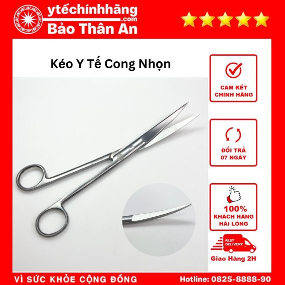 Kéo Y Tế Cong Nhọn Các Số