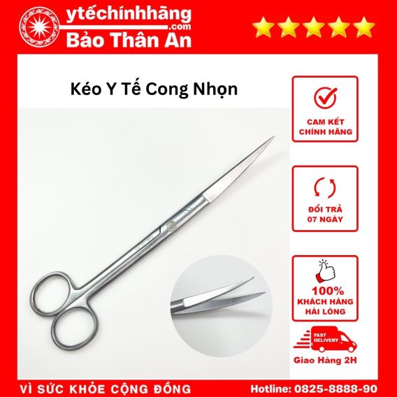 Kéo Y Tế Cong Nhọn Các Số