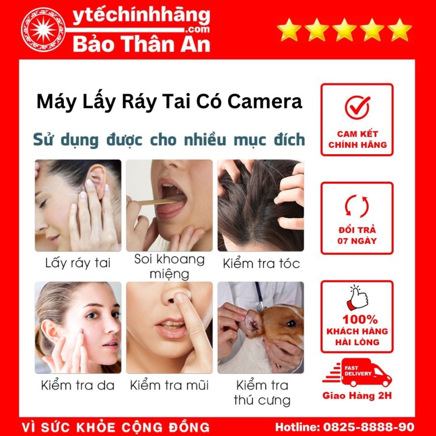 Dụng Cụ Lấy Ráy Tai Có Camera NE3 - Thiết Bị Y Tế Chính Hãng