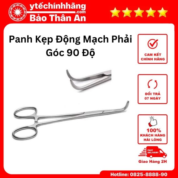 Pank Kẹp động mạch phải góc 90 độ (2)