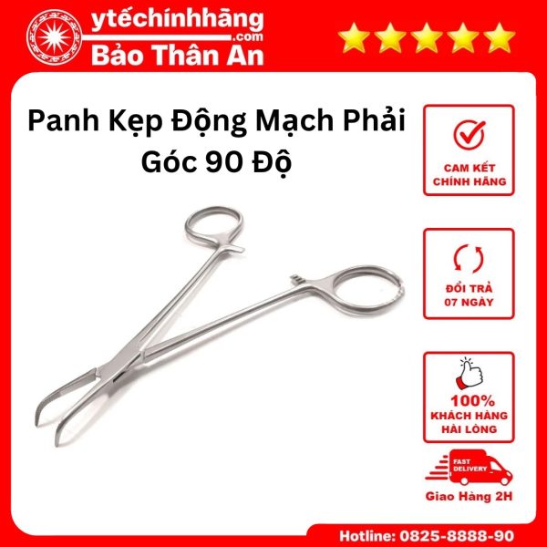 Pank Kẹp động mạch phải góc 90 độ (2)