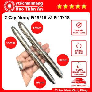 Bộ Dụng Cụ Nong Hậu Môn Inox 33 Dụng Cụ Nong 2 Đầu