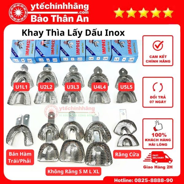 Khay Thia Lay Dau Inox cac mau