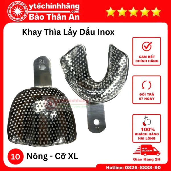 Khay Thia Lay Dau Inox nong co