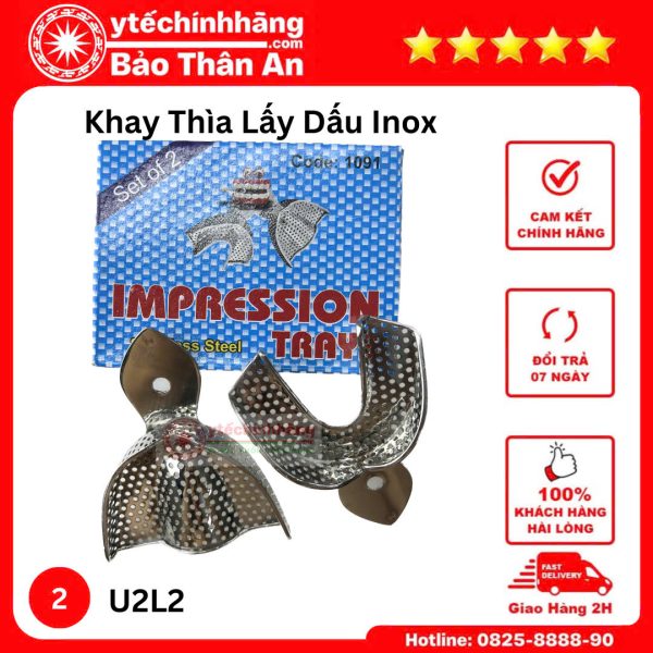 Khay Thia Lay Dau Inox u2l2