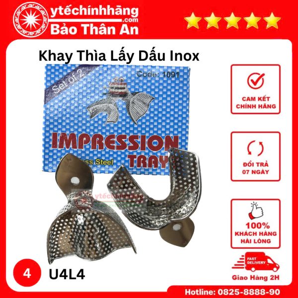 Khay Thia Lay Dau Inox u4l4