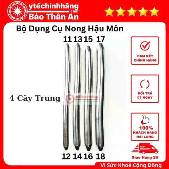 Bộ Dụng Cụ Nong Hậu Môn Inox 55 Bộ Dụng Cụ Nong Hậu Môn Inox