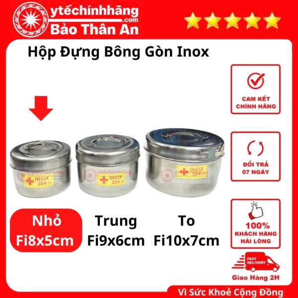 Hop Dung Bong Gon Inox Nho