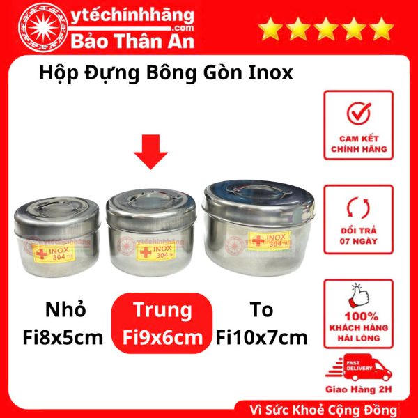 Hop Dung Bong Gon Inox Trung