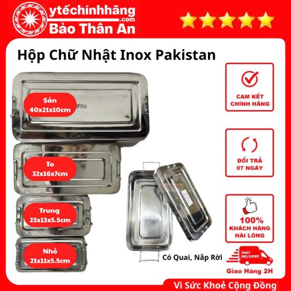 Kìm Bấm Thạch Cao 20cm 16 Hộp Inox Pakistan Chữ Nhật