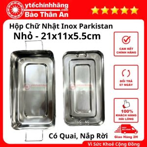 Hộp Inox Parkistan Chữ Nhật 19 Hop chu nhat inox pakistan nho