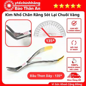 Kìm Nhổ Chân Răng Sót Lại Chuôi Vàng