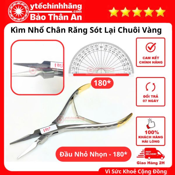 Kim Nho Chan Rang Sot Lai Chuoi Vang dau nho nhon 180 do thang