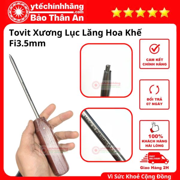 To Vit Xuong Luc Giac Hoa Khe Dau Trung Fi3.5mm