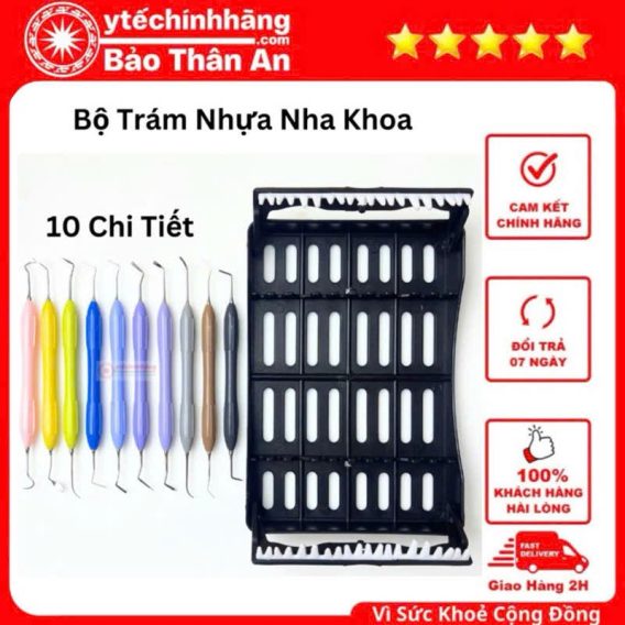 Bộ Trám Nhựa Nha Khoa 42 Bộ Dụng Cụ Trám 10 Chi tiết