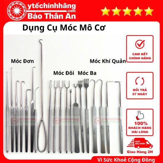 Panh Tam Giác Collin 23cm 12 Dụng Cụ Móc Mô Cơ