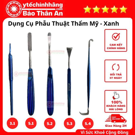 Dụng Cụ Thẩm Mỹ Xanh 17 Dụng Cụ Thẩm Mỹ Xanh