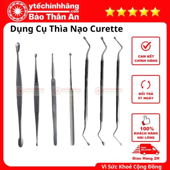 Dụng Cụ Thìa Nạo Curettes 22 Dụng Cụ Thìa Nạo Curette
