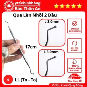 Que Lèn Nhồi 2 Đầu Tròn 16 Que Lèn Nhồi 2 Đầu Tròn
