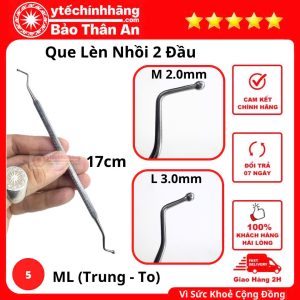 Que Lèn Nhồi 2 Đầu Tròn 15 Que Lèn Nhồi 2 Đầu Tròn