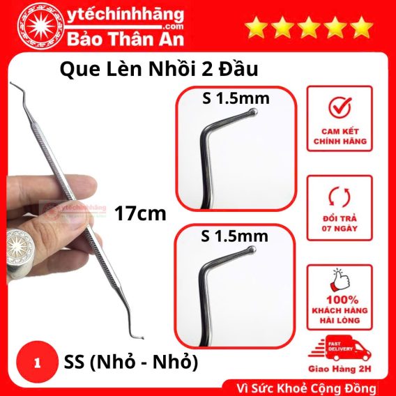 Que Lèn Nhồi 2 Đầu Tròn 18 Que Lèn Nhồi 2 Đầu Tròn