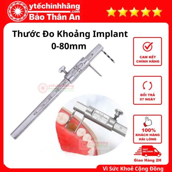 Thước Đo Khoảng Implant 0-80mm 11 Thước Đo Khoảng Implant 0-80mm