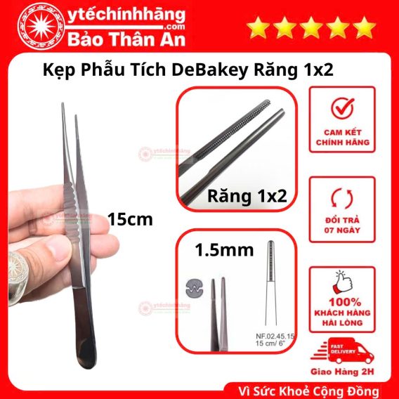 Kẹp Phẫu Tích DeBakey 9 Kẹp Phẫu Tích DeBakey