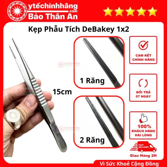 Kẹp Phẫu Tích DeBakey 10 Kẹp Phẫu Tích Debakey