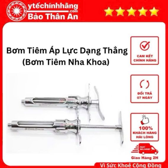 Bơm Tiêm Áp Lực Inox